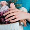image:imageEgnaro 458 Variety Multipack Ergonomic Breathable Bridal Rings SetsSETC1Black Marble Whitepink Faint Red
