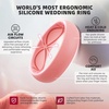 image:imageEgnaro 458 Variety Multipack Ergonomic Breathable Bridal Rings SetsSETC1Black Marble Whitepink Faint Red