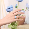 image:imageEgnaro 458 Variety Multipack Ergonomic Breathable Bridal Rings SetsSETC2Ivory Classic Blue Opal Green Sea Blue Light Pink Light Gray Black