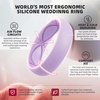 image:imageEgnaro 458 Variety Multipack Ergonomic Breathable Bridal Rings SetsSETC3Lilac Purple Sunlight Yellow Teal Metallic Pearl White