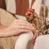 image:imageEgnaro 458 Variety Multipack Ergonomic Breathable Bridal Rings SetsSETC3Lilac Purple Sunlight Yellow Teal Metallic Pearl White