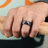 image:imageEgnaro Mens Silicone Wedding Rings 1467 Multipack Rubber Wedding Bands with Inner Arc Ergonomic Breathable Design for GymOutdoorGiftSETB4Black GrayBlack Camo