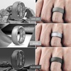 image:imageEgnaro Mens Silicone Wedding Rings 1467 Multipack Rubber Wedding Bands with Inner Arc Ergonomic Breathable Design for GymOutdoorGiftSETD2Silver Dark Gray Twilight Blue Black Purple Coffee Brown Black Gray Black