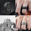image:imageEgnaro Mens Silicone Wedding Rings 1467 Multipack Rubber Wedding Bands with Inner Arc Ergonomic Breathable Design for GymOutdoorGiftSETD5Black Black Gray Light Gray Dark Pumpkin