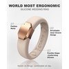 image:imageEgnaro Silicone Wedding Bands Women Inner Arc Ergonomic Breathable DesignSETALight NudeMetal Light Rose Gold