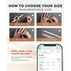 image:imageEgnaro Silicone Wedding Bands Women Inner Arc Ergonomic Breathable DesignSETFBlackMetal Silver