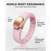 image:imageEgnaro Silicone Wedding Bands Women Inner Arc Ergonomic Breathable DesignSETHPink SandMetal Light Rose Gold BlackMetal Gold