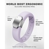 image:imageEgnaro Silicone Wedding Bands Women Inner Arc Ergonomic Breathable DesignSETILight PurpleMetal Silver Metallic Pearl WhiteMetal Gold