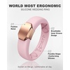 image:imageEgnaro Silicone Wedding Bands Women Inner Arc Ergonomic Breathable DesignSETLLight PurpleMetal Silver Pink SandMetal Light Rose Gold Light BlueMetal Silver