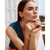 image:imageEgnaro Silicone Wedding Bands Women Inner Arc Ergonomic Breathable DesignSETQEmerald GreenMetal Silver