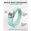 image:imageEgnaro Silicone Wedding Bands Women Inner Arc Ergonomic Breathable DesignSETRTeal Metal Silver