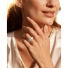 image:imageEgnaro Silicone Wedding Bands Women Inner Arc Ergonomic Breathable DesignSETRTeal Metal Silver
