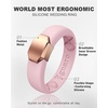 image:imageEgnaro Silicone Wedding Bands Women Inner Arc Ergonomic Breathable DesignSETVPink SandMetal Light Rose