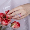 image:imageEgnaro Womens Braided Silicone Wedding Ring Stylish Stackable Rubber Band21Pink Camo  Honey Red  Mint Green  Sky blue  light purpleblue  White  peach pink