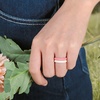 image:imageEgnaro Womens Braided Silicone Wedding Ring Stylish Stackable Rubber Band23Faint Red Light Blue Whitepink Ivory
