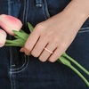 image:imageEgnaro Womens Braided Silicone Wedding Ring Stylish Stackable Rubber BandC  8 Rings Bronze Metallic Silver White Rose Gold Pink Sand Marble Black Glamour