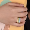 image:imageEgnaro Womens Braided Silicone Wedding Ring Stylish Stackable Rubber BandE  8 Rings Sunlight Arctic Ice Green Mist Soybean Peach Pink orchid haze White Black C