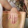 image:imageEgnaro Womens Braided Silicone Wedding Ring Stylish Stackable Rubber BandE33Soft Pink  Faint Red  Lilac Purple  Black  White