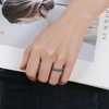 image:imageEgnaro Womens Braided Silicone Wedding Ring Stylish Stackable Rubber BandE5Black  Green  Cloudy Blue  Cream Beige