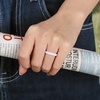 image:imageEgnaro Womens Braided Silicone Wedding Ring Stylish Stackable Rubber BandI  4 Rings Black  White  Faint Red  Whitepink