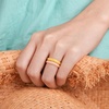 image:imageEgnaro Womens Braided Silicone Wedding Ring Stylish Stackable Rubber BandSETTBlack  Marble  Rose Gold  Metal Rose Red  Light Red  Copper  Metal Pearl White  Starry Purple
