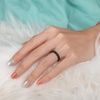 image:imageEgnaro Womens Braided Silicone Wedding Ring Stylish Stackable Rubber BandSETULight Green  Black Green Flashing  Green Flashing  Pink Flashing  Purple  White  Pure Black  Rose Gold