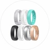 image:imageEgnaro Womens Bridal Rings Sets 6mm Wide 2mm Thick Silicone Wedding Rubber Band with Half Size Inner Arc Ergonomic Breathable DesignSETB8Marble  White Silver Glitter  Mint Green  White  Black  Metallic Silver  Light Rose Gold