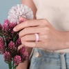 image:imageEgnaro Womens Bridal Rings Sets 6mm Wide 2mm Thick Silicone Wedding Rubber Band with Half Size Inner Arc Ergonomic Breathable DesignSETC1Pink Camo