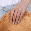 image:imageEgnaro Womens Bridal Rings Sets 6mm Wide 2mm Thick Silicone Wedding Rubber Band with Half Size Inner Arc Ergonomic Breathable DesignSETC4Black  White Silver Glitter  Faint Red  Mint Green