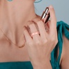 image:imageEgnaro Womens Bridal Rings Sets 6mm Wide 2mm Thick Silicone Wedding Rubber Band with Half Size Inner Arc Ergonomic Breathable DesignSETC7Metallic Silver  Bronze  White  Light Rose Gold