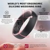 image:imageEgnaro Womens Bridal Rings Sets 6mm Wide 2mm Thick Silicone Wedding Rubber Band with Half Size Inner Arc Ergonomic Breathable DesignSETKBlack