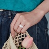 image:imageEgnaro Womens Bridal Rings Sets 6mm Wide 2mm Thick Silicone Wedding Rubber Band with Half Size Inner Arc Ergonomic Breathable DesignSETOBlack Marble Rose Gold Pearl
