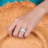 image:imageEgnaro Womens Bridal Rings Sets 6mm Wide 2mm Thick Silicone Wedding Rubber Band with Half Size Inner Arc Ergonomic Breathable DesignT11Light Pink Sparkle  Light Green Sparkle  Rose red  Metallic Silver  Metallic Gold  Bronze  Black Sparkle