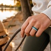 image:imageEgnaro Womens Silicone Anniversary Wedding Ring 25mm Wide 18mm ThickA6Cool gray  Nude  Peachy Pink  Light Green  Jade Green  Misty Blue  Indigo Blue  Black