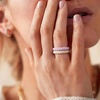 image:imageEgnaro Womens Silicone Anniversary Wedding Ring 25mm Wide 18mm ThickC1Classic Blue  Lavender  Beige  White