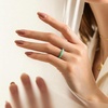 image:imageEgnaro Womens Silicone Anniversary Wedding Ring 25mm Wide 18mm ThickC2Meadow Green  Misty Blue  Black Gray  White