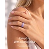 image:imageEgnaro Womens Silicone Engagement Ring 55mm Wide Comfort Fit Shimmer SetA2Glitter Pearl Glow  Champagne Gold  Rose Gold  Metallic Green  Starry Purple  Silver Purple  Silver  Bronze