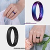 image:imageEgnaro Womens Silicone Engagement Ring 55mm Wide Comfort Fit Shimmer SetC9Glitter Rose Gold  Pearl Glow  Peach  Galaxy  Bronze Matte Marble  White Pink  Black