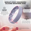 image:imageEgnaro Womens Silicone Engagement Ring 55mm Wide Comfort Fit Shimmer SetR1Matte Black  Green  Dusty Pink  Cloudy Blue  Cream Beige