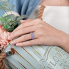 image:imageEgnaro Womens Silicone Engagement Ring 55mm Wide Comfort Fit Shimmer SetR1Matte Black  Green  Dusty Pink  Cloudy Blue  Cream Beige