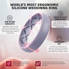 image:imageEgnaro Womens Silicone Engagement Rings 55mm Wide 2mm ThickA2Black  Green  Bright Peach  Cloudy Blue  White
