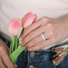 image:imageEgnaro Womens Silicone Engagement Rings 55mm Wide 2mm ThickA4Black  Light Green  Light Pink  Light Purple  White