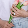 image:imageEgnaro Womens Silicone Engagement Rings 55mm Wide 2mm ThickA5Black  Blue  Light Green  Light Blue  White
