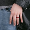 image:imageEgnaro Womens Silicone Engagement Rings 55mm Wide 2mm ThickB31Black  Nude  White  Red  Dark Blue