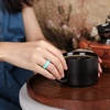 image:imageEgnaro Womens Silicone Engagement Rings 55mm Wide 2mm ThickB34Lilac Purple  Sky Blue  Teal Mist  Black  White