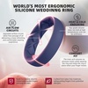 image:imageEgnaro Womens Silicone Engagement Rings 55mm Wide 2mm ThickB3Dark Blue  Mist Green  Pumpkin  Beige  Black
