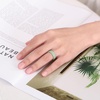 image:imageEgnaro Womens Silicone Engagement Rings 55mm Wide 2mm ThickC1Coral Red  Mist Green  Nude  Beige