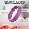 image:imageEgnaro Womens Silicone Engagement Rings 55mm Wide 2mm ThickC3Black  Blue Iris  Jade Green  Orchid Haze  Sand Pink  White
