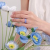 image:imageEgnaro Womens Silicone Engagement Rings 55mm Wide 2mm ThickC4White  Marble  Peach Pink  Lilac Purple  Sky Blue  light purpleblue  Jade Green  Black