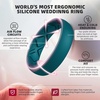 image:imageEgnaro Womens Silicone Engagement Rings 55mm Wide 2mm ThickC4White  Marble  Peach Pink  Lilac Purple  Sky Blue  light purpleblue  Jade Green  Black